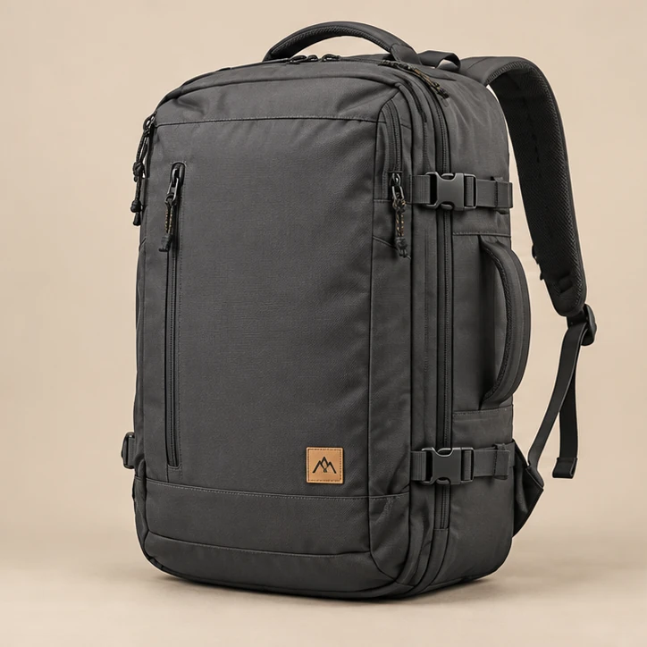 Overland Travel Pack in Charcoal